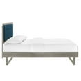thumbnail image 4 of Modway Willow King Wood Platform Bed With Angular Frame, Gray Azure, 4 of 8