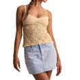 thumbnail image 2 of Women Lace Camisole Tank Tops Y2k Spaghetti Strap Camis Going Out Top Khaki L, 2 of 6