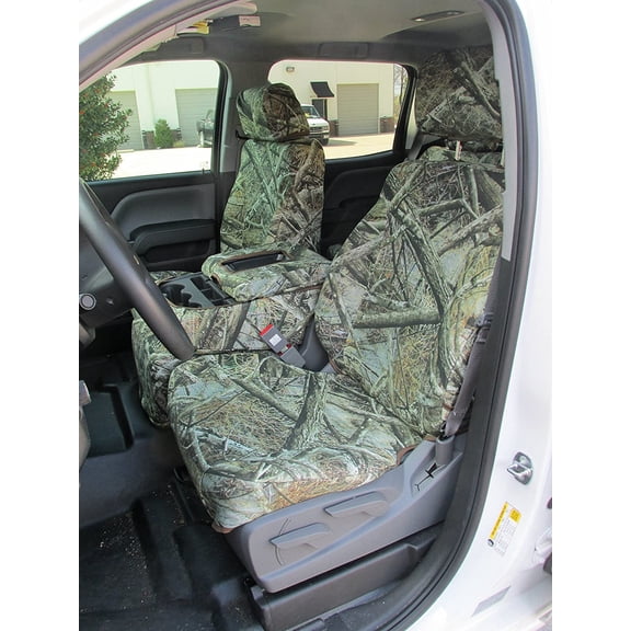 Durafit Seat Covers CH40-LOSTATC, LOST AT Camo Endura Fabric, Waterproof, Front and Back Seat Covers 2014-2020 Chevy Silverado and GMC Sierra