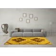 thumbnail image 3 of Ahgly Company Indoor Rectangle Abstract Yellow Modern Area Rugs, 2' x 5', 3 of 4