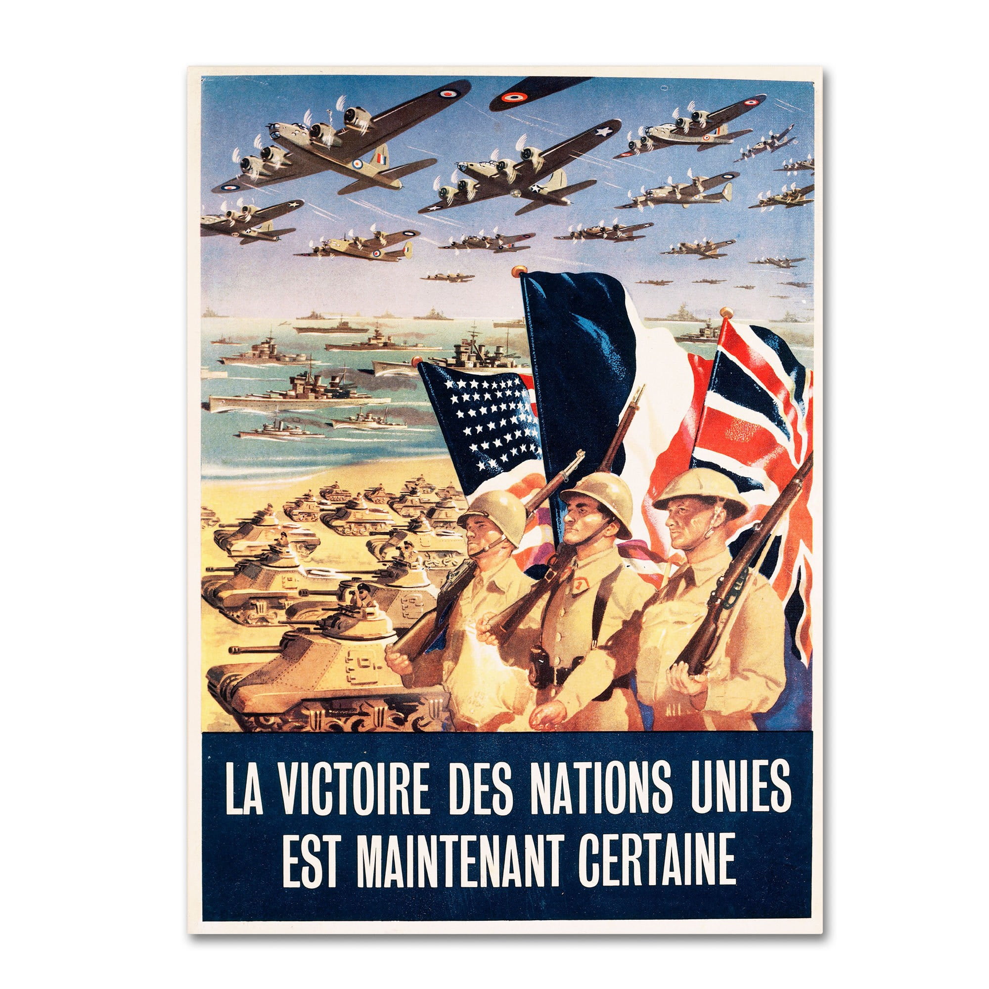 "French Propaganda Poster from World War II" Canvas Art
