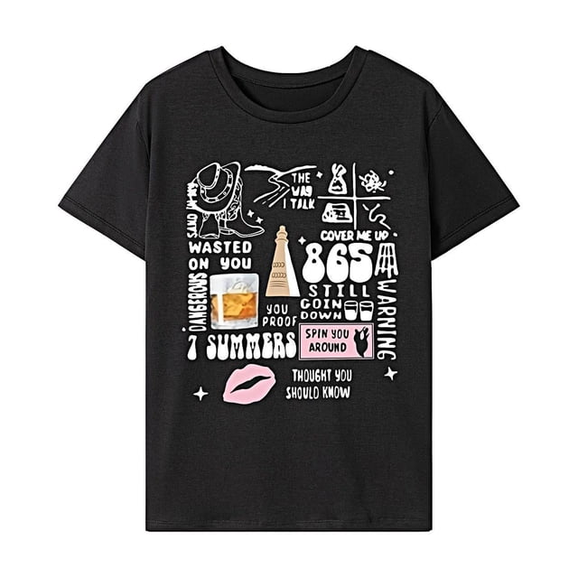 Camiseta para mujer, camisa de cuello redondo transpirable de moda de verano para viajes de acampada en la oficina SG