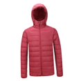thumbnail image 2 of Chaqueta de ligera para hombre con capucha corto Delgado rojo Zulema Chaqueta de plumón con capucha ligera, 2 of 8
