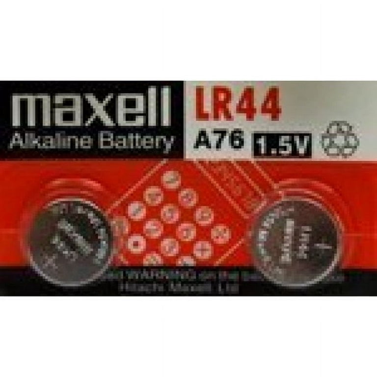 Maxell Batteries LR44 (A76, AG13) Alkaline Button Size Battery, On Tea –  Batteries and Butter