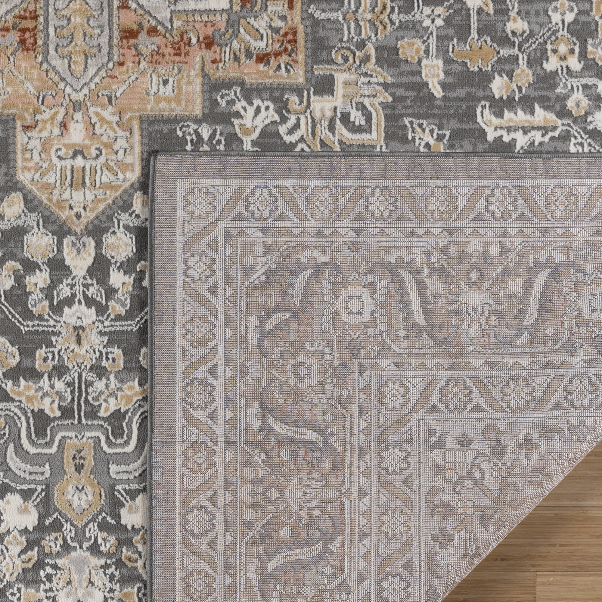 Arlo Afton Traditional Oriental Rust Area Rug, 6x9
