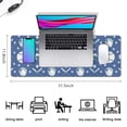 thumbnail image 5 of Long Mouse Pads for Desk,Baseball Stars Pattern Desk Mats on Top Of Desks, Desk Mouse Pad Extra Large with 3mm Non-Slip Base and Stitched Edge for Gaming,Office,Work,Home 31.5"x11.8", 5 of 6
