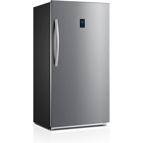 Smad 17 Cu ft Upright Single Door Conversion Freezer/Refrigerator, Frost Free, Freestanding, Stainless steel