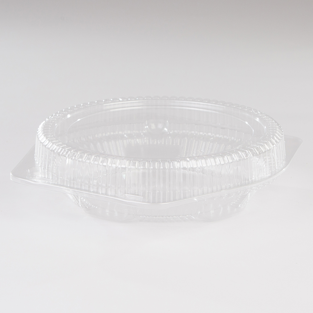 10 Crystal Clear Pie Containers with Deep Dome Heavyweight Plastic -  125/Case