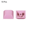 thumbnail image 3 of Uxcell 1U Blank Keycaps PBT Universal Keyboard Replacement Accessories for MX Mechanical Keyboard, Pink 10 Pack, 3 of 6
