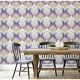 thumbnail image 4 of S4Sassy Ikat Pattern Wallpaper - Blue Wall Covering, 25" x 360" Self-Adhesive Textured Vinyl Walls Paper, Walls Wrap, Easy DIY Wall Covering For Kids Bedroom, Kids room wall decor, Playroom Wallpaper, 4 of 8