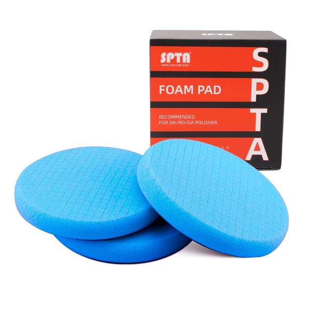 Almohadillas de pulido SPTA, color azul, 125 mm, 3 unidades