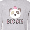 thumbnail image 4 of Inktastic Big Sis Panda Sister Announcement Long Sleeve Youth T-Shirt, 4 of 5