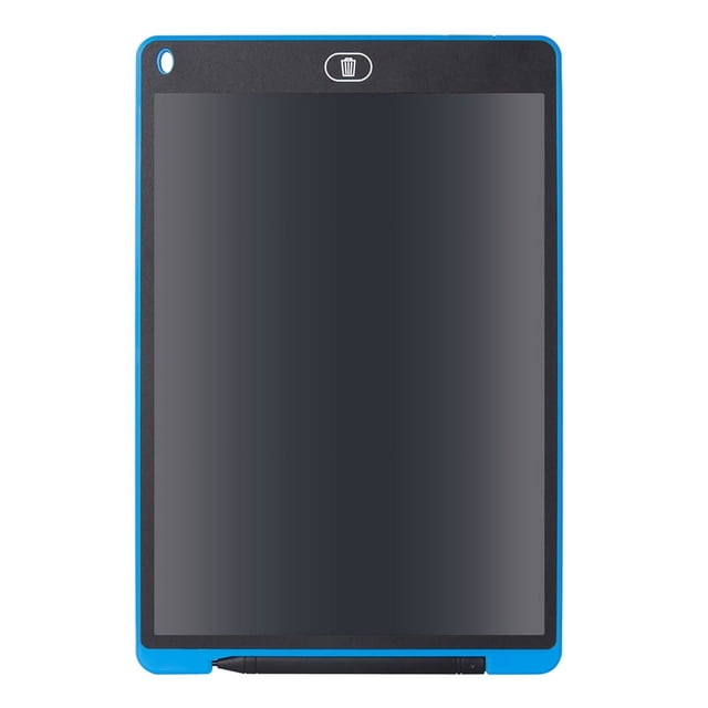 Tableta electrónica de escritura a mano de 12 pulgadas, borrable a mano, para pintar grafitis, LCD, color azul