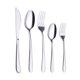 thumbnail image 1 of Cuchillo y tenedor de acero inoxidable, cuchara, vajilla de Hotel, cuchara para el hogar, tenedor de fruta, cuchara de café, cuchillo y tenedor para carne, Juego de 5 uds., 1 of 5