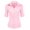 Pink, variant on Zeagoo Womens 3/4 Sleeve Collared Button Down Shirt Summer Cotton Slim Fit Work Dress Shirts Office Formal Blouse