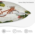 thumbnail image 5 of Bingfone Vintage Bike Flower Butterfly Linen Throw Pillow Covers Cushion Case Pocket Button Vintage Farmhouse Pillowcase for Sofa Couch Bed 16"x16", 5 of 9