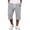 Gray, variant on Mens Jogger Capris Pants Plain Drawstring Elastic Waist 3/4 Length Pant Straight Leg Summer Casual Capri Shorts