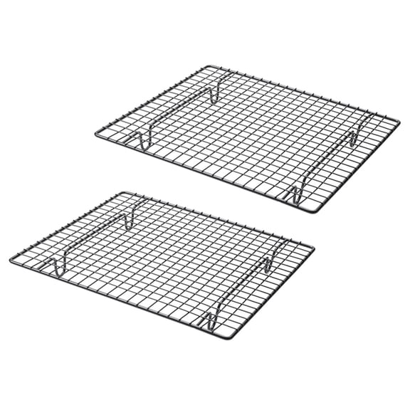 2X Non-Stick Cake Cooling Rack Baking Cookies Bread Muffins Drying Stand Cooler Grid Net Wire Holder Tool