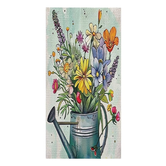 RKSupls Watering Can Wildflowers Microfiber Beach Towel Absorbent Compact Towels for Swimming Pool Beach Travel Things for Vacation Essentials Adult Gift,61.4×30.3Inch