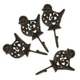 thumbnail image 4 of IDEANATEGRATE 11.8X3.7X2.4in Bird Shape Wall Hooks 4Pcs Decorative Coat Hangers, 4 of 8