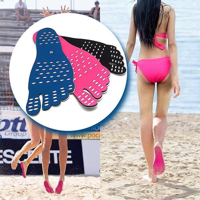 Plantillas antideslizantes invisibles, almohadilla antideslizante para pies descalzos, talla Xl, 3 pares, para playa, surf, Yoga