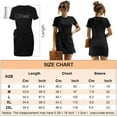 thumbnail image 3 of Women's Crewneck Bodycon Dress Short Sleeve T Shirt Dress Tie Waist 2021 Summer Casual Mini Dress S-XXL, 3 of 7