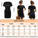 thumbnail image 3 of Vestido ceñido al cuerpo con cuello redondo para mujer, vestido de camiseta de manga corta con lazo en la cintura, minivestido informal de verano 2022 S-XXL Fokelyi WRLF-105-4, 3 of 7