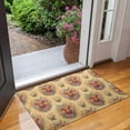 thumbnail image 2 of Yellow Highland Cow Flower Pattern Door Rugs,Washable Non Slip Door Mats Indoor,Decorative Door Mats,Entry Mat Indoor for Entrance,Bedroom,Kitchen,Bathroom,17"x30", 2 of 6