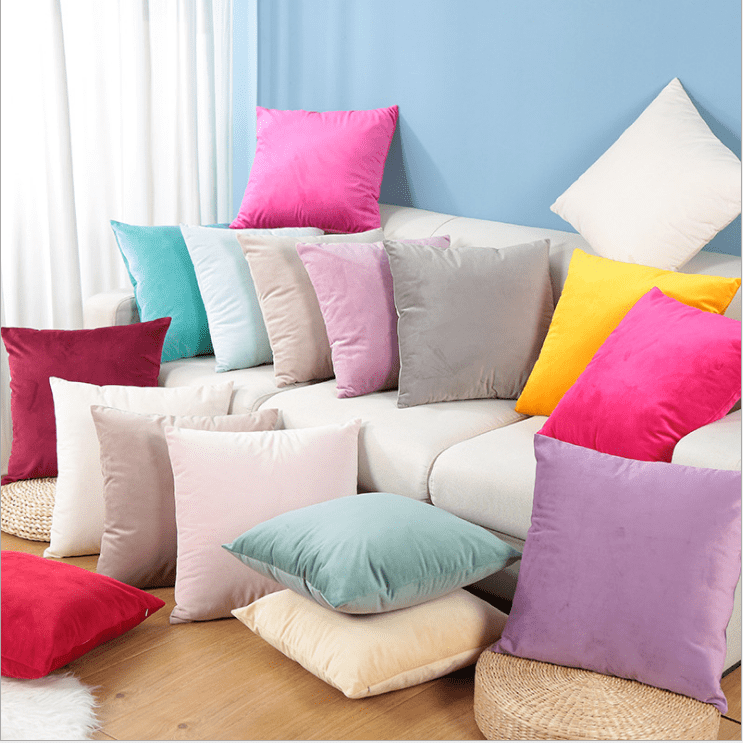 solid color throw pillow covers