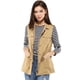 thumbnail image 1 of Chaleco Tipo Anorak Estilo Cargo Ligero Con Cordón Para Mujer Caqui S, 1 of 6