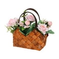 thumbnail image 2 of Yonrjhukm Handheld Flower Basket Simulation Floral Arrangement, Decorative Ornaments for Home, Wedding, and Events, Lifelike Artificial Flowers, Easy Maintenance and Versatile Usage, 2 of 6