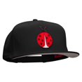 thumbnail image 5 of Large Lady Bug Patched Superior Cotton Twill Flat Bill Snapback Prostyle Cap - Black OSFM, 5 of 5