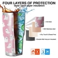 thumbnail image 7 of 30oz Tiny Ghost Halloween Pattern Tumblers Stainless Steel Tumbler with Lid and Straw,Vacuum Insulated Double Wall Travel Tumbler Cups Mug with Cleaning Brush for Coffee,Tea, 7 of 7