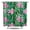White-246, variant on Tropical Floral Waterproof Shower Curtain with Hooks, Hawaiian Print and Jungle Leaves, Machine Washable Fabric, Perfect for Summer Beach and Resort Bathrooms