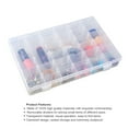 thumbnail image 6 of Portable 36-Grid Clear Hard Plastic Adjustable Jewelry Organizer Box Storage Container Case with Removable Dividers, 6 of 8