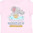 thumbnail image 4 of Inktastic Grandma's Ray of Sunshine Cute Elephants Rainclouds and Sun Boys or Girls Toddler T-Shirt, 4 of 5