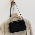 thumbnail image 3 of Bolso de noche cruzado con diamantes de imitación, bolso de mano con asa superior de cristal a la moda, bolso de mano ostentoso para fiesta de cóctel y Club para mujer, 3 of 5