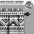 thumbnail image 5 of Boho Kitchen Curtains for Windows – Rustic Tribal Floral Print Cafe Curtains, Vintage Bohemian Geometric Panels for Home Décor, 5 of 6