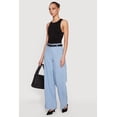 thumbnail image 2 of Women's High Waisted Wide Leg Chambray Pants, 2 of 4