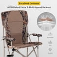 thumbnail image 6 of Resenkos Portable Camping Chair with 400 LBS Metal Frame and Anti-Slip Feet, Camping Chairs for Adult Hiking Fishing Beach, 6 of 8