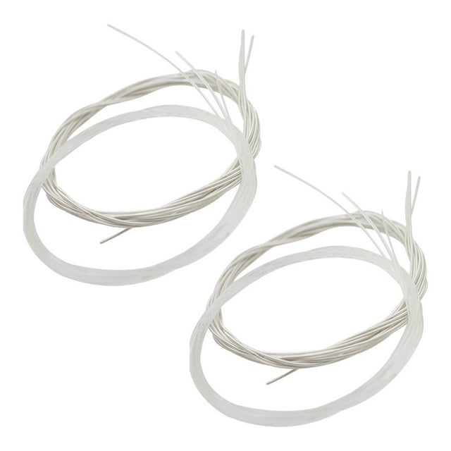 OULII Cordes de Guitare Acoustique en Nylon pour Instruments Folkloriques avec Accord Précis et Installation Rapide, Blanc