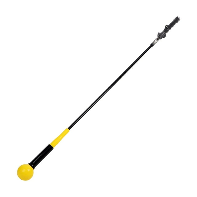 S SERENABLE Aide au Swing de Golf Prise Confortable Outil de Pratique de Golf pour Débutant Jaune