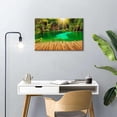 thumbnail image 3 of Lakes Waterfall Canvas Wall Art, Turquoise Lake Print, Tropical Forest Waterfall Artwork for Living Room Bedroom Bathroom Decor, Ready to Hang, 3 of 6