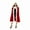 Red Adult, variant on KAWELL Adult Child Christmas Santa Claus Robe Hooded Cloak, Mrs Santa Claus Velvet Hooded Cape Christmas Robe