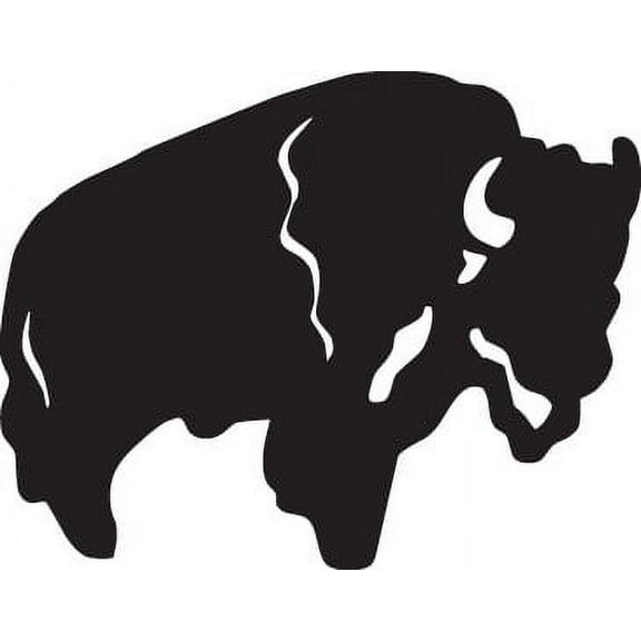 Wall Decal Buffalo Animal Buck Horns Camping Deer Predator Doe Hunting Bow Arrow Bulls Eye Wilderness Camouflage Holiday Gift Ideas Sticker - Size: 12 Inches X 18 Inches