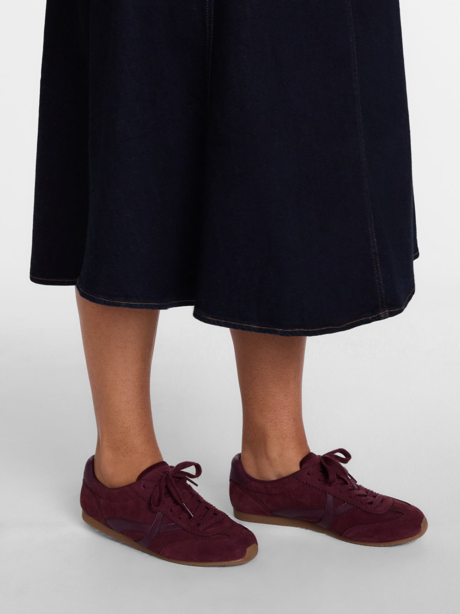 Scenario Women's Lace Up Low Profile Sneakers