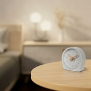 La Crosse Technology 4-Inch Quartz Battery Art Deco Cement Indoor Tabletop Clock, Open Faced Dial