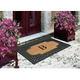 thumbnail image 4 of A1HC Natural Coir Monogrammed Door Mat For Front Door, 23x38, Anti-Shed Treated Durable for Outdoor Entrance, Heavy Duty, Low Profile Door Mat, Easy to Clean, Long Lasting, Front Porch Entry Rug, 4 of 7