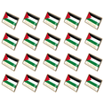 thumbnail image 1 of Insignias nacionales de la bandera de Palestina, insignia esmaltada de cristal, traje de recuerdo (32x23mm), 1 of 2