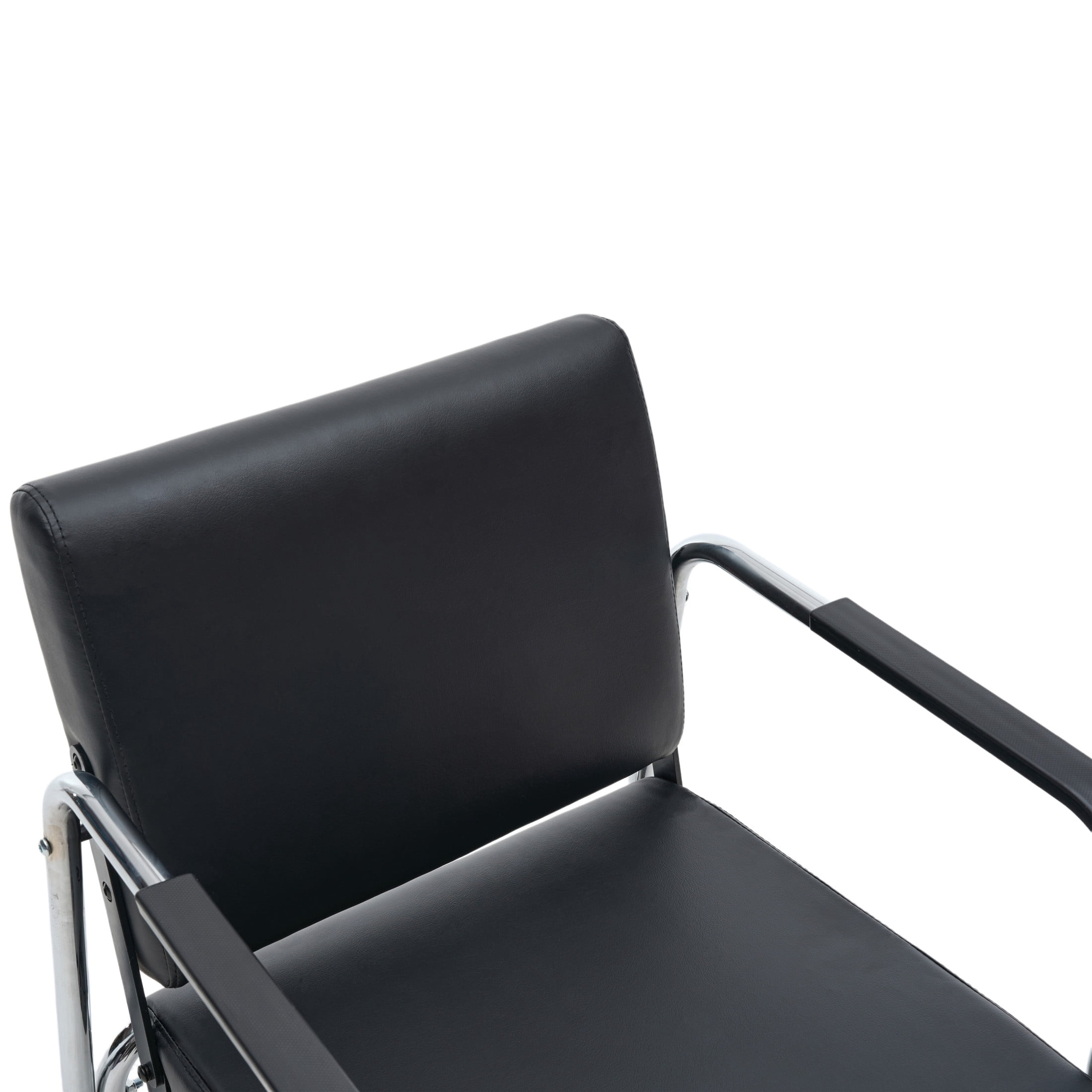 Noble House Reclining Shampoo Chair, 135° Adjustable PU Salon Chair, 4-Leg Base, Black